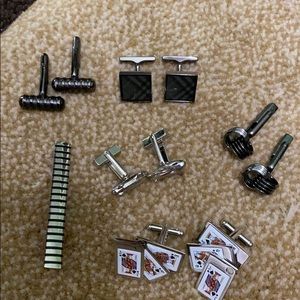 Cuff links / tie clip